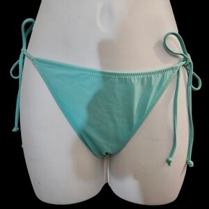Victoria's Secret Aqua Tie-Side Bikini Bottom